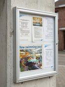 A4 Outdoor Poster Case – 9 Sheet Aluminium Weatherproof