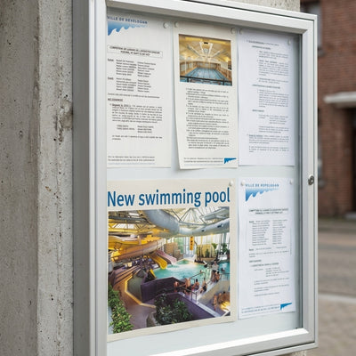 A4 Outdoor Poster Case – 9 Sheet Aluminium Weatherproof