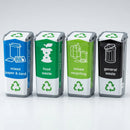 Slim Jim recycling bin stickers – adhesive waste segregation labels (view 2)