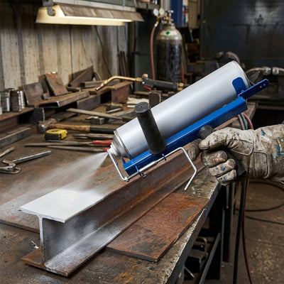 Hand-held spray paint applicator for 750ml cans