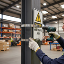 Dark Slate Gray Premium Universal Channel Clamp Sign Fixing - 24'' Band