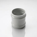 Traditional Aluminium Downpipe Socket 63mm Dia Non-Eared — RAL 7035