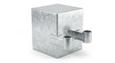 Galvanised 4" x 4" Dual Hang Post for 53" Fencing (view 2)