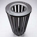 Steel Litter Bin 80 Litre with Lock and Steel Lid (view 2)