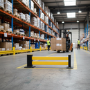 Dark Gray Heavy Duty Low Level Impact Protection System - End Post