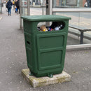 Fire Retardant GRC Closed-Top Litter Bin – 84 Litre