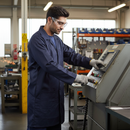 Dark Slate Gray Premium Poly Cotton Warehouse Coat with Multiple Pockets