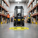 Dark Gray Premium Keep Aisles Clear Floor Sign - Slip Resistant Vinyl