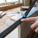 Black Expanded EPDM Foam Strip 9x3mm, Self Adhesive - 10m Roll (view 2)