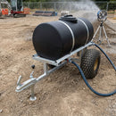 400-litre site tow water bowser with galvanised chassis