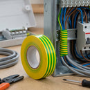19mm Green & Yellow PVC Electrical Insulation Tape - 33m