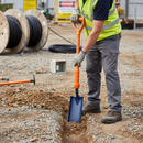 Rosy Brown Premium Insulated Cable Laying Shovel with Ergonomic Handle