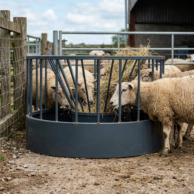 Standard Sheep Ring Feeder - Durable Steel Construction