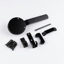 6" Black Ring Gate Latch for Secure Closure (view 2)