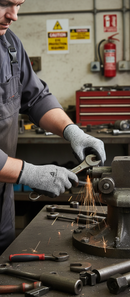 Dark Slate Gray Premium Nitrile Coated Gloves - 3 Pairs for Heavy Duty Use