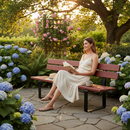 Dark Olive Green Premium Steel Frame Seat with Custom Colors for Outdoor Use