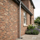 Flush Joint Aluminium Downpipe 63mm Diameter × 3m Length — RAL 9006 (in use)