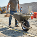 Premium 14 Inch Flat Free Wheelbarrow Wheel for Heavy Duty Use with Puncture-Proof Foam-Filled Design and Universal Fit