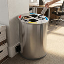 40 Litre three-aperture waste separation recycling bin