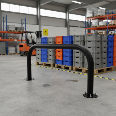 Premium Galvanised Steel & Powder Coated Hoop Perimeter Barrier - 60mm Diameter