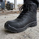 S7L Waterproof Composite Toe Safety Boot, Slip-Resistant - Black