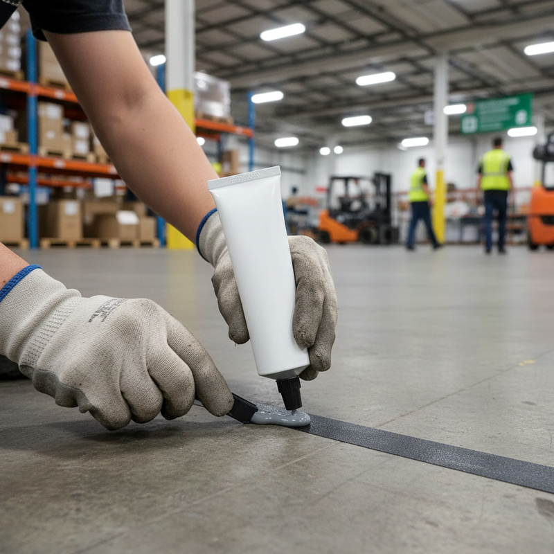 Light Slate Gray High-Performance Anti-Slip Edge Sealant & Tape Adhesive for Outdoor Use