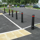 Dim Gray Premium Steel Core Plastic Bollard - 900mm Above Ground
