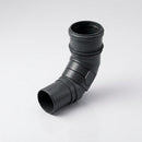 Traditional Adjustable Swanneck 76mm Dia Downpipe Connector — RAL 7021