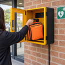 Outdoor AED Cabinet with Alarm and Bleed Control Kit - 48 x 27 x 36cm