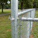 Galvanised Round Dual Hang Post 4½" for 90° Fencing
