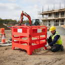 Gray Premium Utility Barrier Kit - Durable and Reflective for Indoor & Outdoor Use