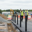 Gray Premium Plastic Marker Post for Path Marking and Demarcation