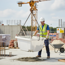 Light Gray 250 Litre Heavy Duty Crane Lift Mortar Tub for Construction Sites