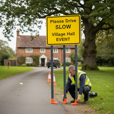 Premium 600 x 450mm Sign with Robust Design and Stability