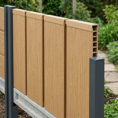Composite Fencing Board 1800 x 150 x 20mm - 4 Pack