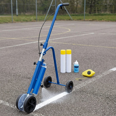 Line marking trolley kit with applicator, 2x 750ml paints and chalk