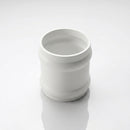 Traditional Aluminium Downpipe Socket 63mm Dia Non-Eared — RAL 9016