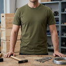 Khaki Green Slim Fit Cotton Tee