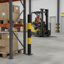 Dark Gray Premium High Visibility Crash Protection Bollard - 900mm Above Ground