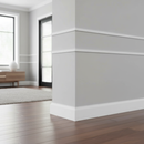 Gray High-Performance PVC Flat Bar 23.5mm x 1m - Durable & Versatile