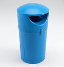 100 Litre Hooded Litter Bin with Double-Skin Hood, 470mm Footprint (view 2)