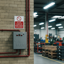 Dim Gray Premium Fire Safety Sign - Do Not Switch Off Power Supply to Fire Alarm