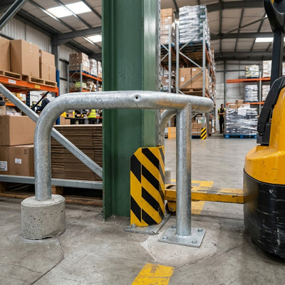 60mm Galvanised Steel Pole Protector – Ground-Set