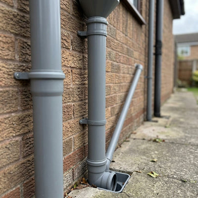 110mm Downpipe with Single Socket, 2.5m Length