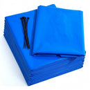 Blue Hazardous Waste Bags with Ties – 46 × 90cm, Pack of 100