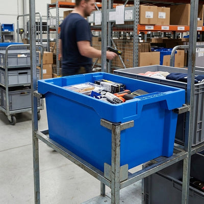 600 x 400 x 300mm 51L Euro Stacking Container Polypropylene