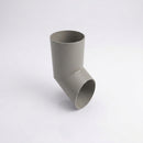 76mm Diameter Flush Joint Aluminium Downpipe Shoe — RAL 7036