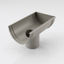 DeepFlow Aluminium Gutter Outlet 76mm Diameter 130mm — RAL 7036
