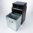100 Litre 50/50 Split Recycling Bin – Steel (view 2)