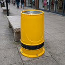 90 Litre open top litter bin, UV-resistant polyethylene